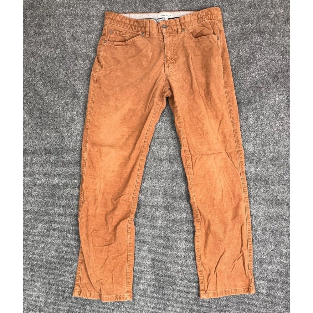 Peter Millar Men's Brown Corduroy Rust‎ 32 Brown Pants Casual Chino Golf